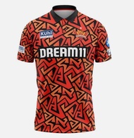 TATA IPL 2025-2026 SRH Sunrisers Hyderabad Jersey Cricket  polo Shirt For Mens