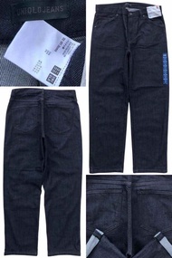 Uniqlo jeans.กางเกง​ยีนส์​ขา​กระบอก​ใหม่ป้ายติดสีเข้มๆของนอกครับเอว33ยาว40ปลา​ยขา​8