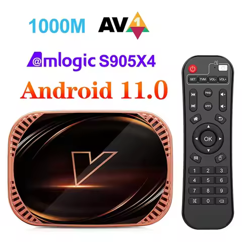 Home Video X4 Android 11 TV Box Amlogic S905X4 3D BT4.0 4G 32G 64G 128G Dual Wifi Media Player 4K 8K
