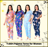 REINA Tshirt Pajama terno for Women | Sleepwear | Small to 3XL| Assorted designs