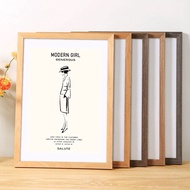 SG Stock Minimalist Wooden Picture Frame 4R 5R 6R 8R A4 Certificate Holder Graduation Photo Frame Ta