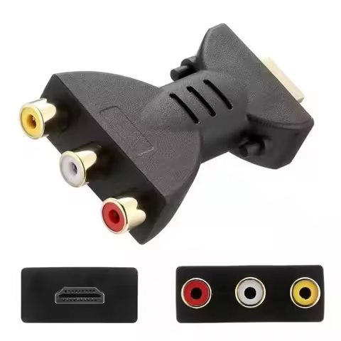 For HD TV BOX HD 1080P RCA AV To HDMI-compatible Composite Adapter Converter AV2HDMI Audio Video Cab