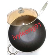 Idano 36CM Stainless Steel Wok【Ready Stock】