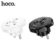 Hoco Gốc 100% Ac6 Bộ chuyển đổi Du Lịch Thông dụng sạc đa chức năng Adapter rắc cắm Châu Âu cổng sạc
