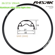 PASAK mountain bike rim bicycle aluminum alloy rim 26 27.5 29er 32MM wide XC rim DP27 light-DP27