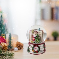[Simhoa21] Christmas Music Box Rotating Ornament Toy Novelty Gift for Kids Decoration Music