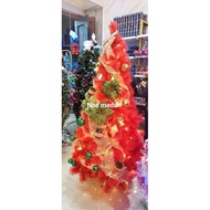 MERAH 210cm, 2.1m (7feet) premium red Christmas tree