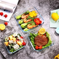 Loyang Mangkok Kaca Persegi / Borosilicate Baking Tray Oven Microwave Safe