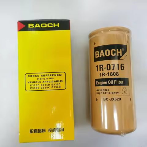 1R-1808 Oil Filter Element for CAT Excavator Compatible with 1R1808 High-Quality Replacement Part