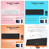 A4tech FSTYLER FG1010 2.4G Wireless keyboard Mouse Set 104 keys keyboard