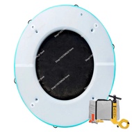 Solstice Circular Mesh Dock - Gray/Blue, 10'x10'