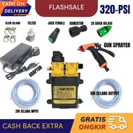 Alat Cuci Steam Bertekanan Tinggi Pompa Steam Dc 12v 320Psi 10Lpm / Steam Motor Mobil Portable Dobel
