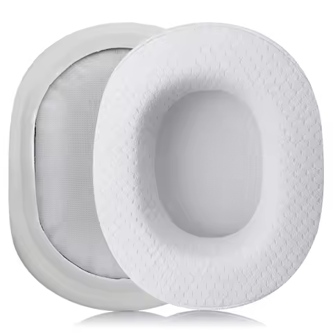 NullMini Replacement Earpads for Redragon H510 Zeus Headphones White Earmuff Earphone Sleeve Headset