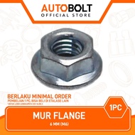 Flange Nut-Fleng-Pleng 6mm-6 mm-M6-M Nut