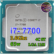 ซีพียู CPU Intel Core i7-7700 4คอ 8เทรด 65W LGA 1151 ฟรีซิลิโคน1ซอง i7 7700