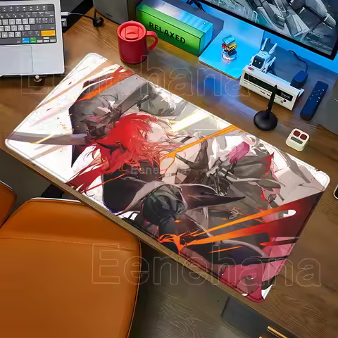Yvonne Arknights Endfield Mouse Pad Gaming Non-slip Rubber Gaming Large 90X40CM Mousepad HD Desk Mat