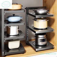 Kitchen rack pot storage layered multi-functional cabinet inner and lower sink floor pot rack household supplies SSRZ X0UM