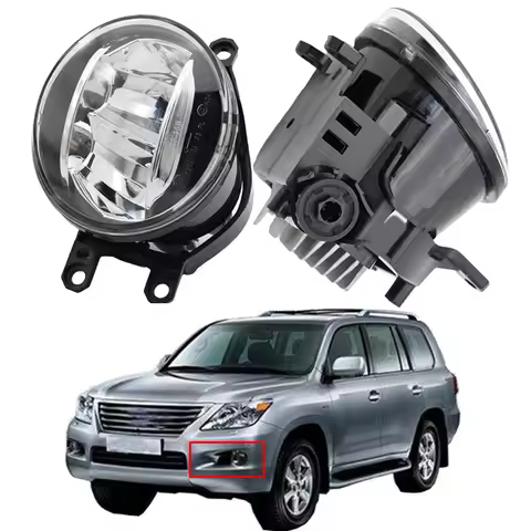 2x Car LED Light Left + Right Fog Light Daytime Running Light DRL High Power For Lexus LX 570 LX570 
