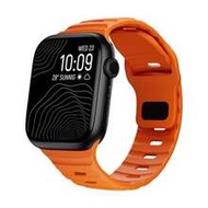 1pc Orange Apple Watch Band, Outdoor Sports Climbing Fitness Yoga Waterproof Sweat-Resistant Ultra-T