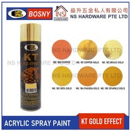 BOSNY KT Gold Effect Spray Paint ( 6 Types of Gold Finishes) - 180/ 181/ 182/ 183/ 184 / 185