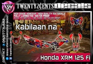 Honda XRM 125 fi Sticker / Decals red  optimus transformer autobots