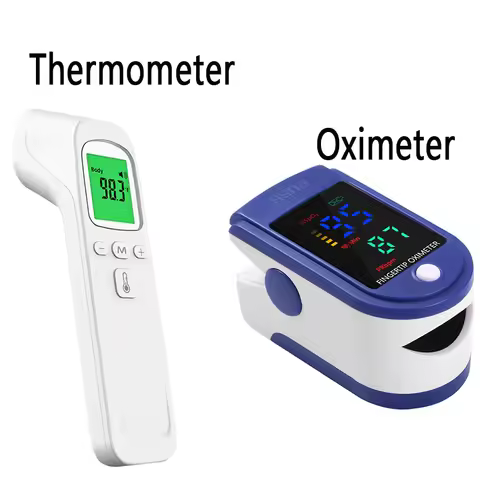 Non-contact Laser Body Temperature Ear Thermometer Oximeter or Infrared Fever Thermometer Medical Ho