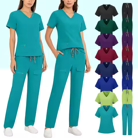 Multicolour Soft Polyester Hospital Doctor Scrubs Nurses Accessories Nursing Articles Dental Scrub P