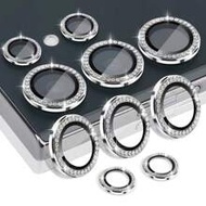 9D Diamond Lens Protector Film Set, Ring Shielding Film, Tempered Glass Camera Lens Protector, Suita