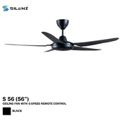 Silenz Ceiling Fan 5-Speed (S56 / 56″INCH) GT56