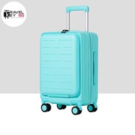 Front Open Expandable PC Luggage lightweight Suitcase