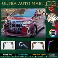 Toyota Alphard Vellfire Modellista 2018-2020 RGB Fog lamp LED DRL Daytime Running signal Light