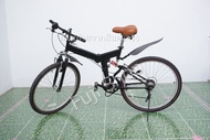 จักรยานเสือภูเขาญี่ปุ่น - ล้อ 26 นิ้ว - พับได้ - มีเกียร์ - มีโช๊ค - สีดำ [จักรยานมือสอง]