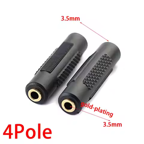 3.5mm Female to Female Audio Extension Adapter Connector Stereo 4Pole 3.5 Female Connector Adaptor R