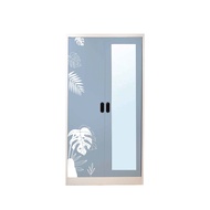 [จัดส่งพร้อมติดตั้งฟรี] KIOSK ตู้เสื้อบานทึบมือจับแคปซูลกระจกเงาลายMonsterla