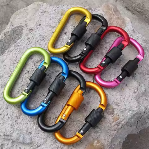 Carabiner Keychain Mountaine Carabiner Camping Karabiners Tourist Hooks Carabiner Clip Water Cup Buc