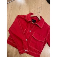 Urban Revivo red Denim jacket