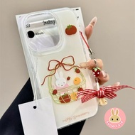 Ins Style Rabbit Phone Case For OnePlus 13 12 11R 10R 10T Ace 5 3 2 Pro 2V Racing Casing Fruit Bow C