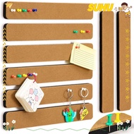 SUHU Self Adhesive Cork Board, Frameless Self Adhesive Pushpin Cork Board, Durable Cork Material Rem