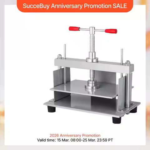 SucceBuy Paper Press Machine 12x8.6 inch for A4 Papers 10cm Thickness Steel Frame Paper Press Machin