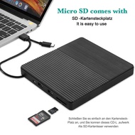 Five-in-One Card Optical Drive Station Computer Mac Notebook External Optical Drive USB3.0 Multi-Fun