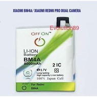 Baterai Batre  Double Power OFFON Xiaomi BM4A BM 4A Xiaomi Redmi Pro Dual