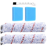 Replacement Brush Roller for Tineco IFloor Wet Dry Cordless Vacuum Cleaner, 2 Pack Roller Brush +2 Pre-Filter Foam