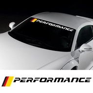 92.2x7.72CM Car Windshield Side Stickers PERFORMANCE Personalized Letter Vinyl Creative Decoration D