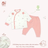 Dokma DT132 (4.5-8.8kg) Children's Long-Sleeved Shirt Set Bamboo Fiber Baby Long-Sleeve Clothes (1-3