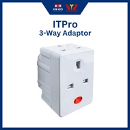3-Way Adaptor ITPro | Plug adaptor, extension, electric plug, 3-outlet plug