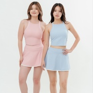 SHOU NARA SET - 2 | Women's Crop Top + Tennis Skirt Padel Outfit Sporty