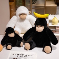 Ugly Cute Fat Gorilla Doll Black Baboon Monkey Large King Kong Cartoon Plush Toy Sofa Pillow Cushion