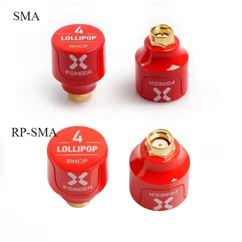 2pcs Foxeer Lollipop 4 Stubby 5.8G 2.6Dbi Omni FPV Antenna LHCP RHCP SMA RP-SMA for RC FPV Freestyle