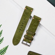 WEMODA 1-layer herbal leather watch strap for mechanical smart watches size 18 20 22mm D5P,D5WA Gree
