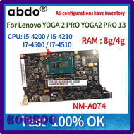 [KONKDO] NM-A074 Lenovo Yoga 2 Pro โมเดอร์บอร์ด YOGA2 Pro 13แล็ปท็อปโมเดอร์บอร์ด I5 I7 4th Gen แรม4G